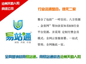 易站通推廣效果分析 天助人和與南皮信息技術(shù)咨詢服務(wù)的協(xié)同價(jià)值